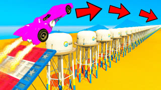 GTA 5 - СМОЖЕТ ЛИ НОВЫЙ БЭТМОБИЛЬ ПЕРЕПРЫГНУТЬ 100+ ВОДОНАПОРНЫХ БАШЕН ?! В ГТА 5 С МОДАМИ ! ГТА 5 МОДЫ